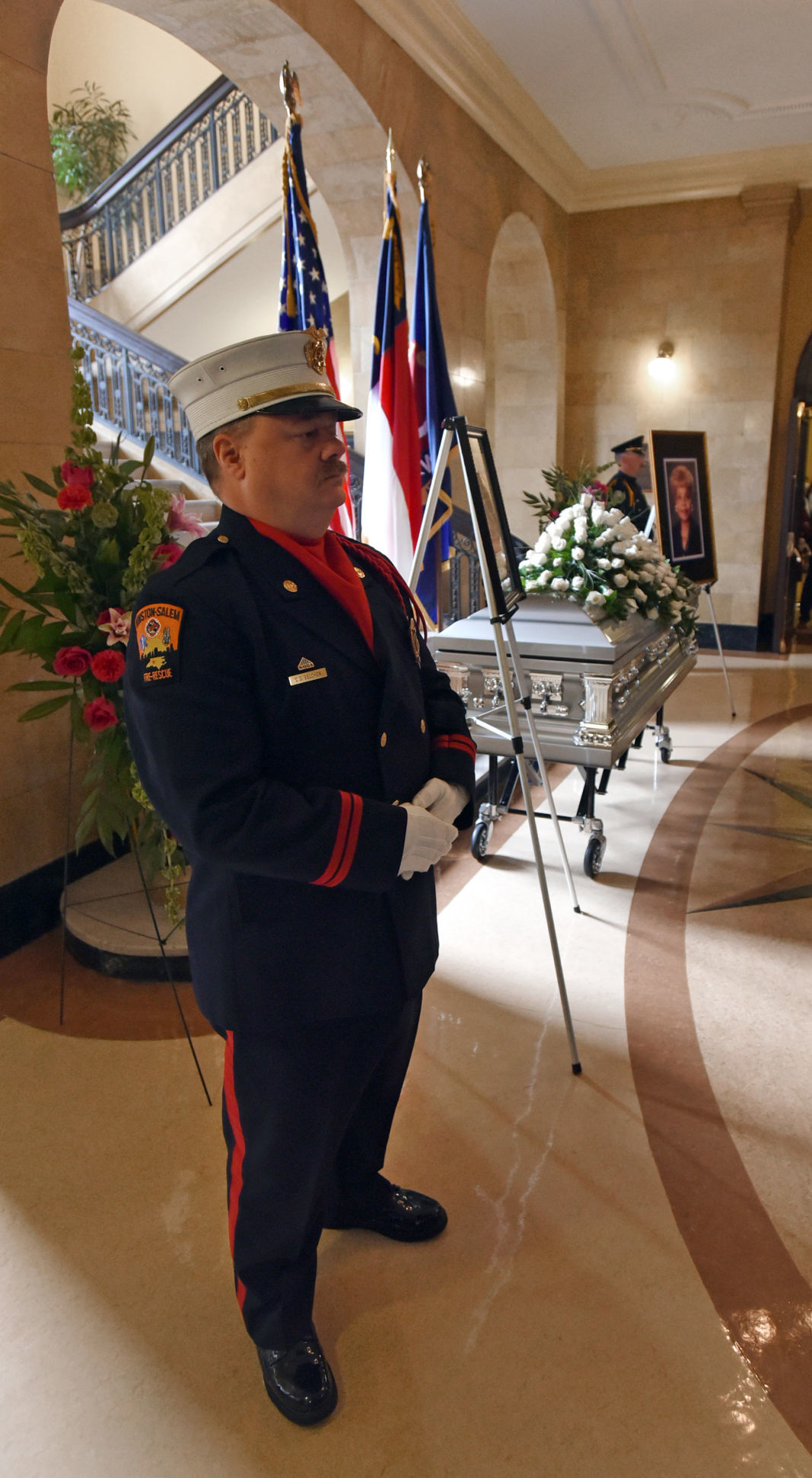 Vivian Burke lies in state